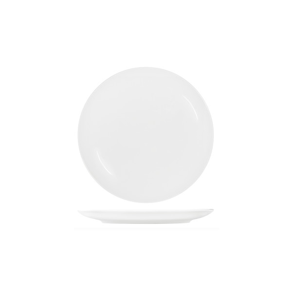 White Round Plate Coupe Shape-290mm