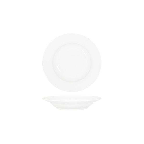 White Pasta Soup Bowl Deep 225x45mm Rim Shape