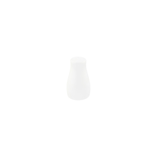 White Salt Shaker Curved 50x80mm