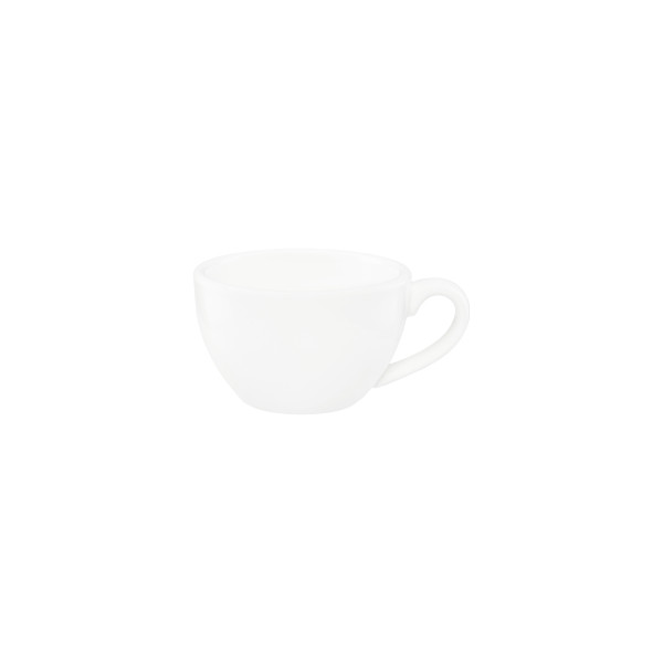 White Cappuccino Cup Tapered 220ml, 118x72mm