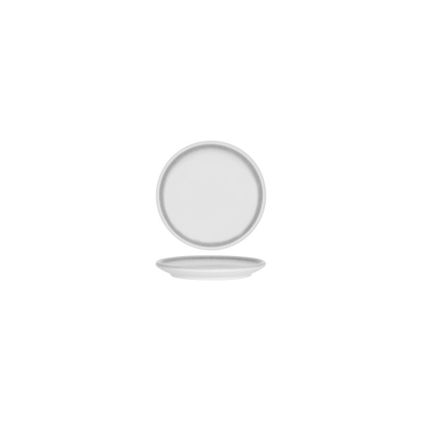 Frosted Steel Round Coupe Plate 143mm