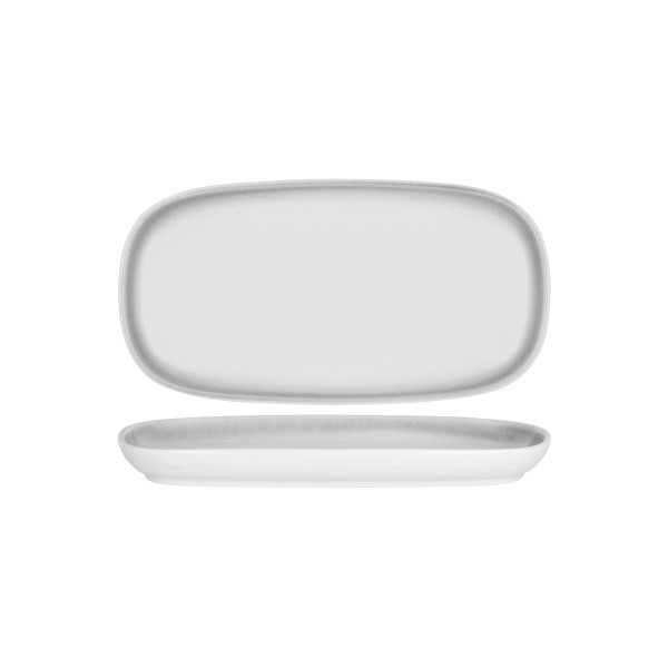 Frosted Steel Rectangular Coupe Platter 350x186x20mm