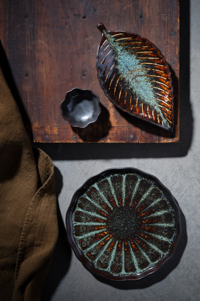 Fusion Round Flat Plate 202x21mm Patina