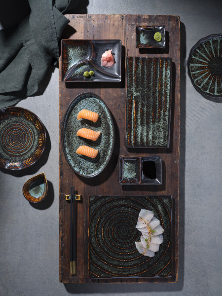 Fusion Oval Plate 264x164mm Patina