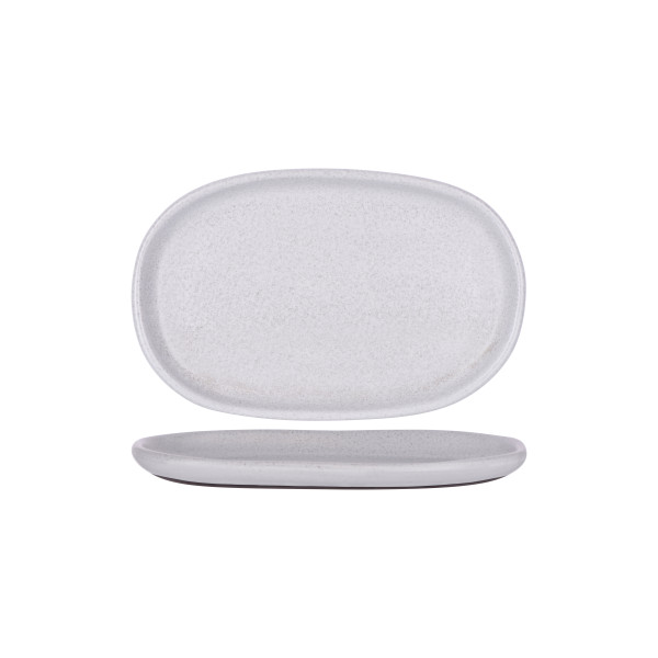 Naturals Ash Grey Oval Plate 310x200x28mm