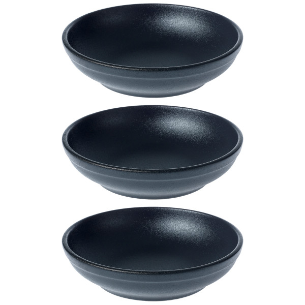 Black Flared Bowl 23X5.5cm