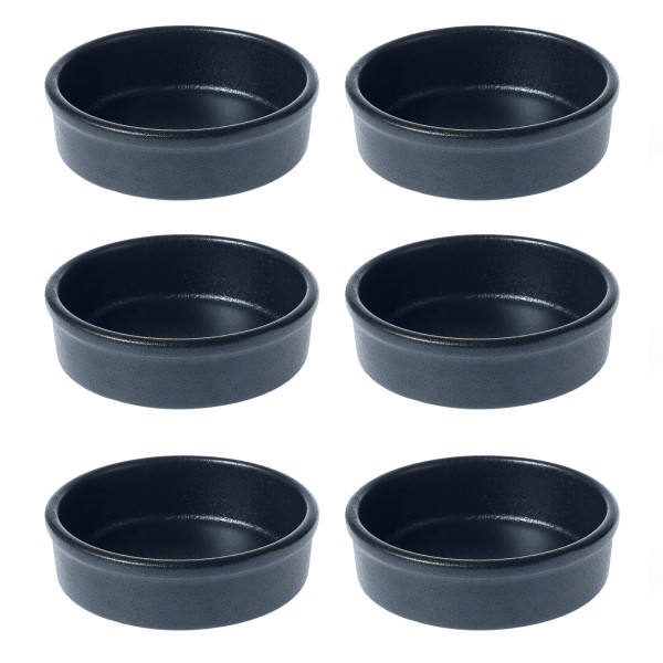 Black Tapas Dish 14X4.5cm