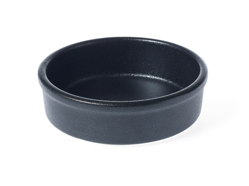 Black Tapas Dish 14X4.5cm
