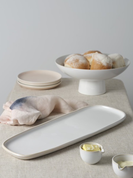 Urban Serve Oval Irregular Large 535x185mm White