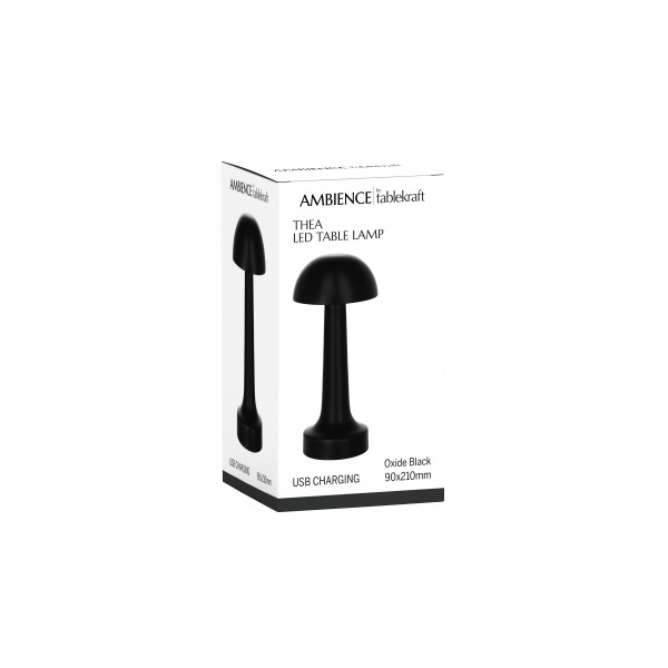 Ambience Thea Cordless LED Table Lamp Oxide Black