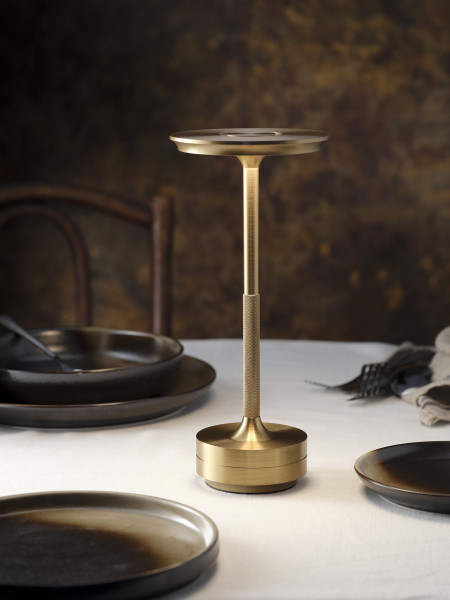 Ambience Stella Cordless LED Table Lamp Brushed Brass