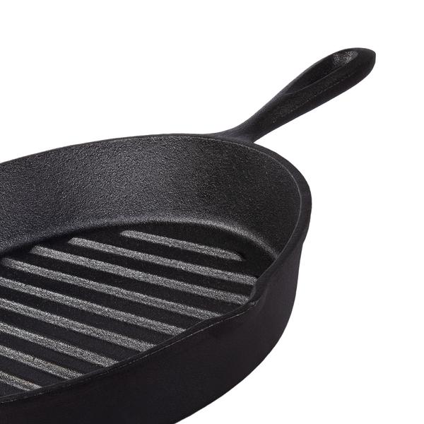 Pre-Seasoned Cast Iron Griddle Pan 26cm 1.65l