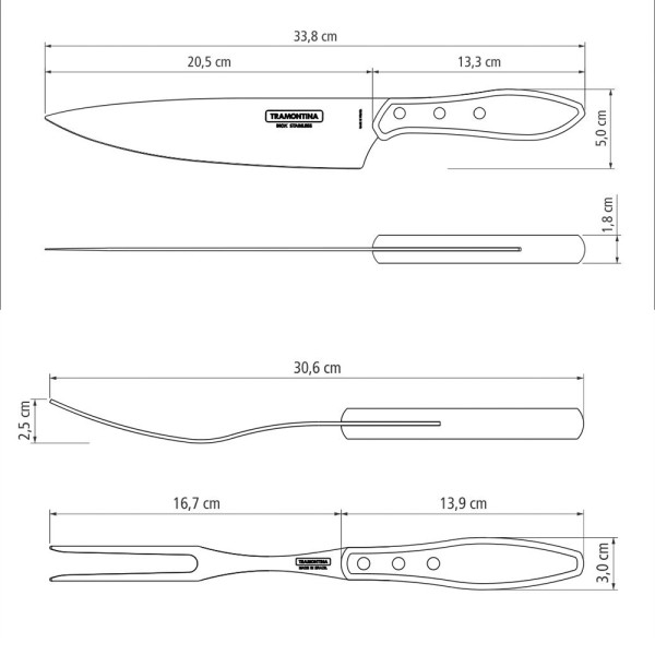 Churrasco Barbecue Set Polywood 2 Piece Set