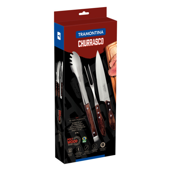 Churrasco Barbecue Set Polywood 3 Piece Set