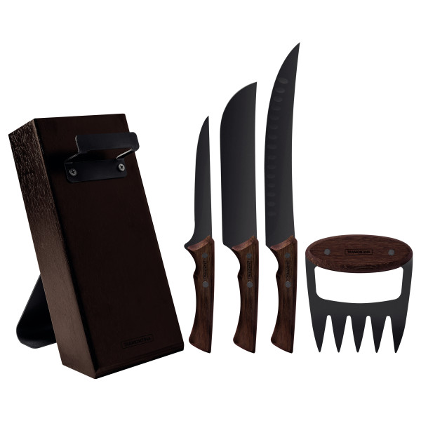 Churrasco Black Barbecue Set 5 Piece