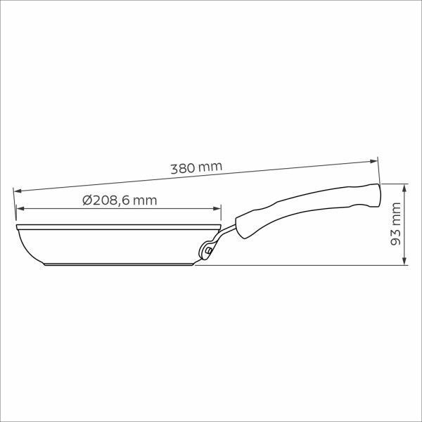 Professional  Aluminum Nonstick Frying Pan 20cm
