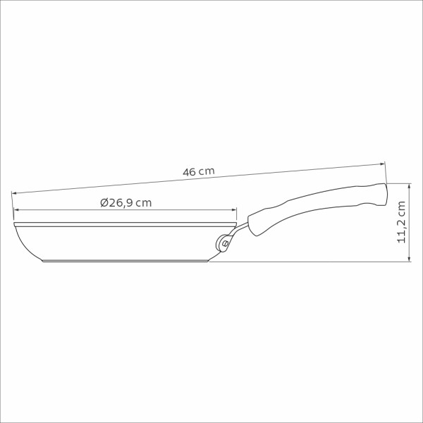 Professional Aluminum Nonstick Frying Pan 26cm