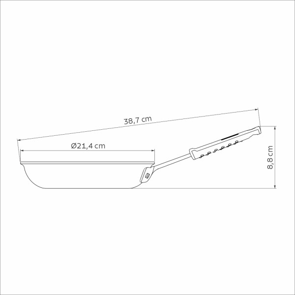 Professional Aluminum Nonstick Restaurant Fry Pan 20cm - *Worlds Best