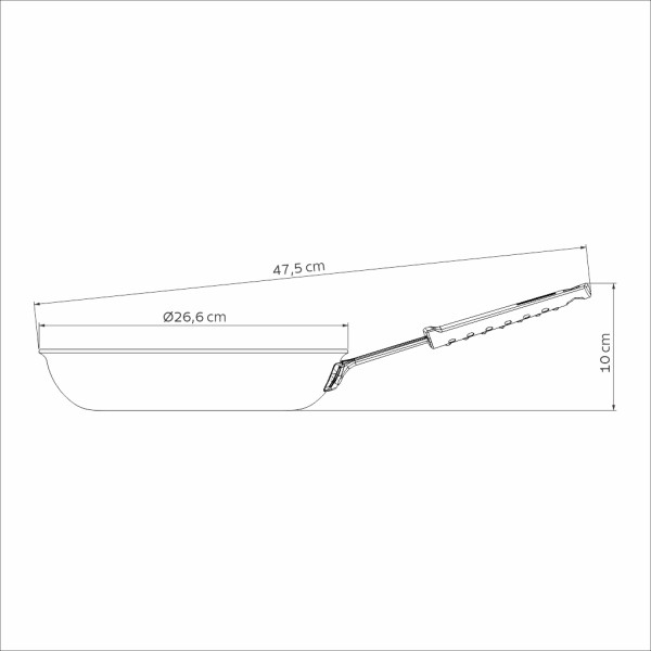 Professional Aluminum Nonstick Restaurant Fry Pan 25cm - *Worlds Best