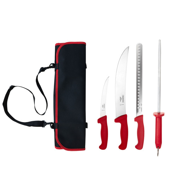 Low & Slow Pouch (Knives + Pouch) 5 Piece Set