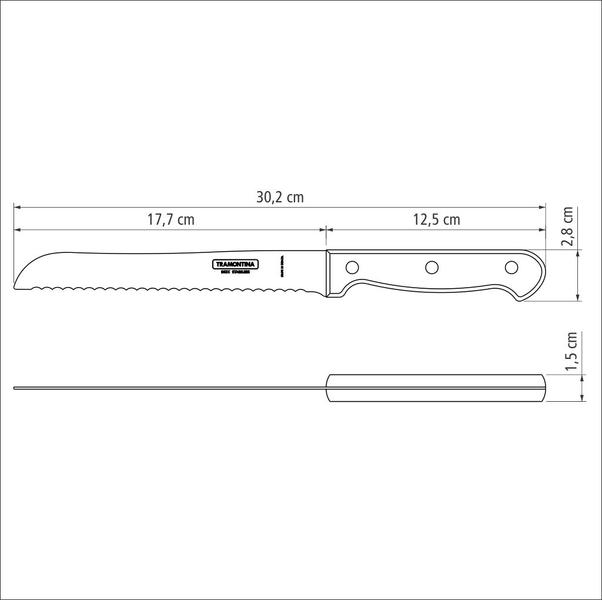 Polywood Bread Knife 17.8cm