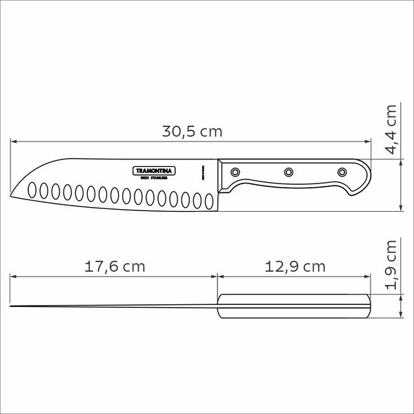 Polywood Santoku Knife 17.8cm