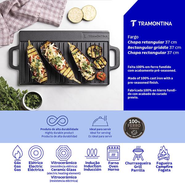 Square Cast Iron Grill with Double Handles