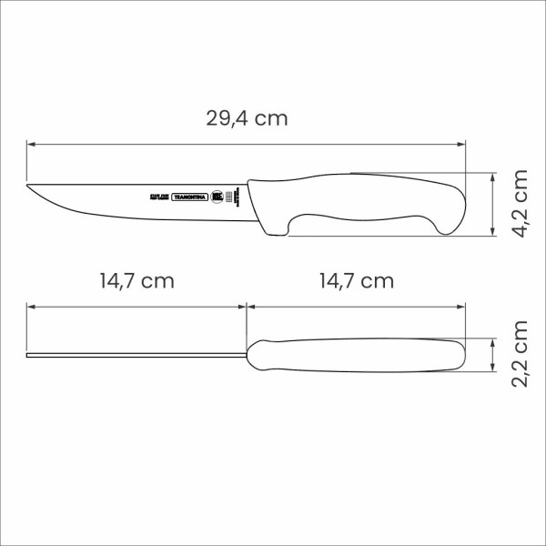 Professional Master Black Boning Knife Thin 6", 15cm