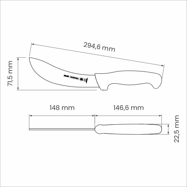 Professional Master Black Bloodletting Knife 6", 15cm
