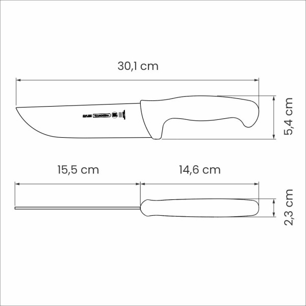 Professional Master Black Butcher Knife 6", 16cm