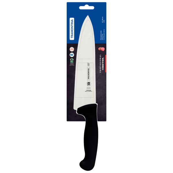 Professional Master Black Cooks Knife 8", 20cm