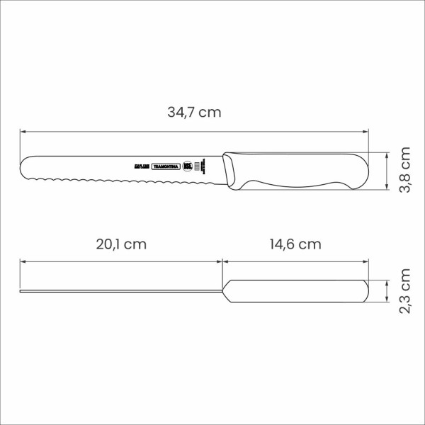 Professional Master  Bread/Pastry Knife 8", 20cm