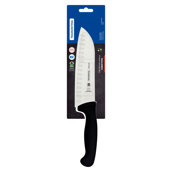 Professional Master Black Santoku Knife 7", 17cm