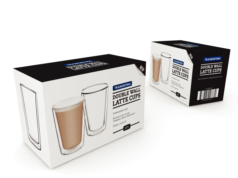 Double Wall Latte Cup 330ml - Set 2
