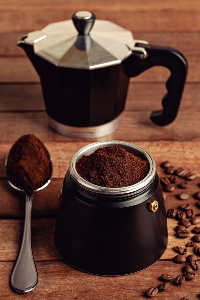 Italian Espresso Coffee Maker Black 320ml, 6 Cup