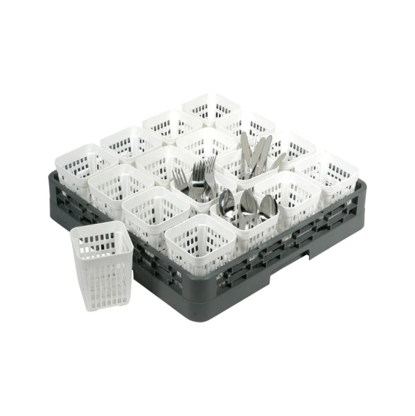 Unica Washrack – Flatware Holder White 108x108x138mm