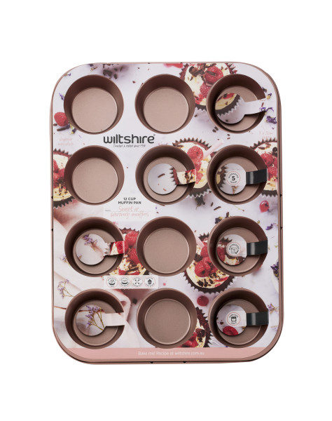 Rose Gold Muffin Pan 12 Cup