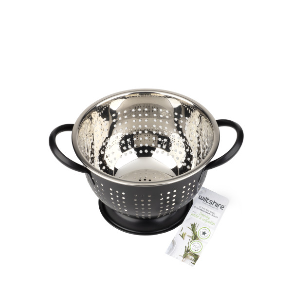 Extra Deep Colander 18cm - Black