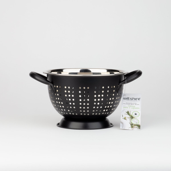 Extra Deep Colander 18cm - Black