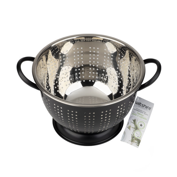 Extra Deep Colander 22cm - Black