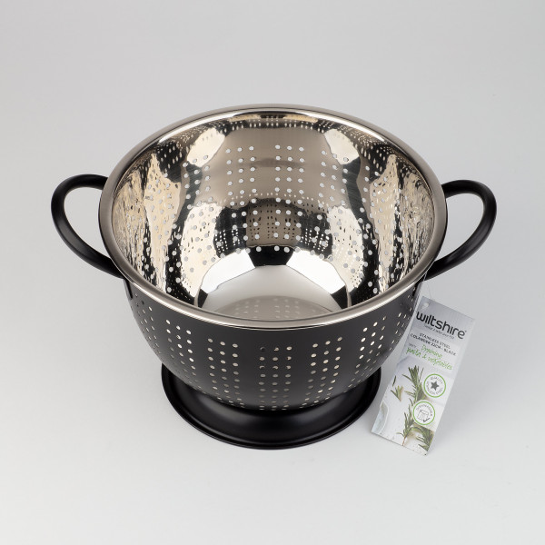 Extra Deep Colander 22cm - Black