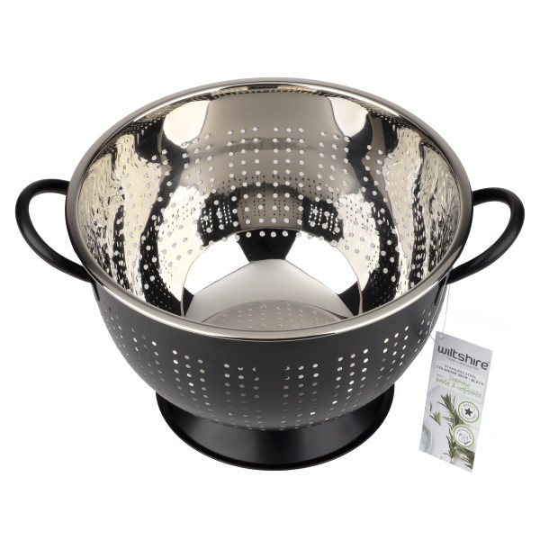Extra Deep Colander 26cm - Black