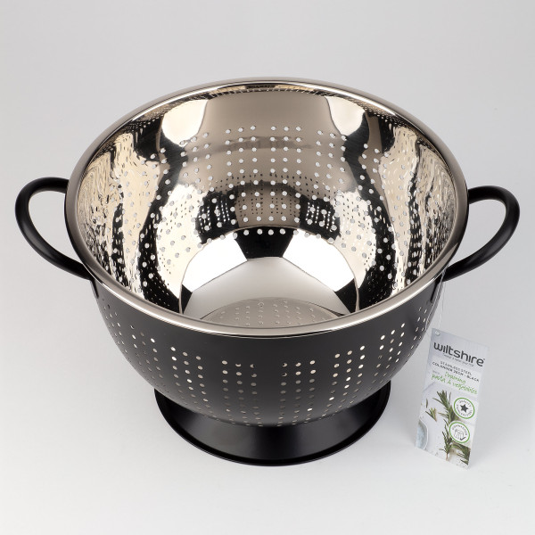 Extra Deep Colander 26cm - Black