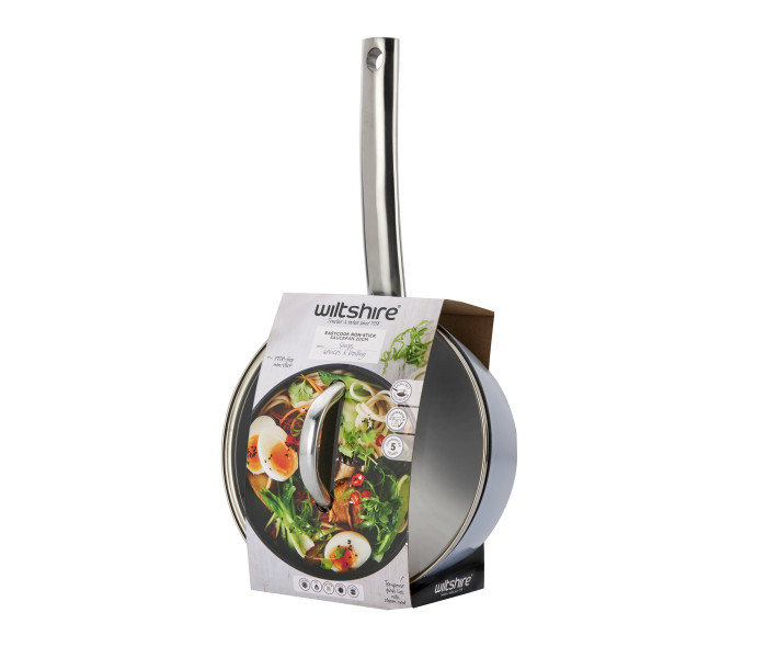 Easycook Blue Non-stick Induction Saucepan 20cm|2.17l with glass lid