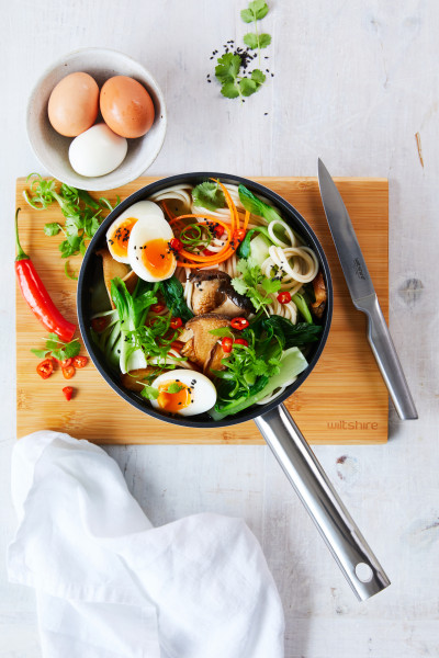 Easycook Blue Non-stick Induction Saucepan 20cm|2.17l with glass lid