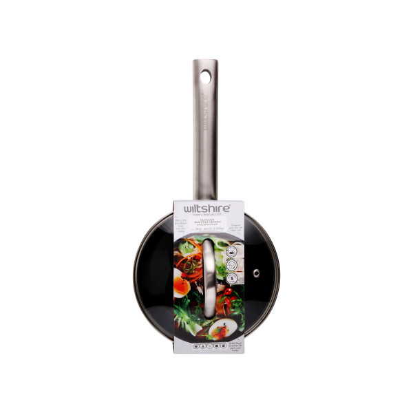 Easycook Pine Induction Saucepan 16cm|1.23l with glass lid
