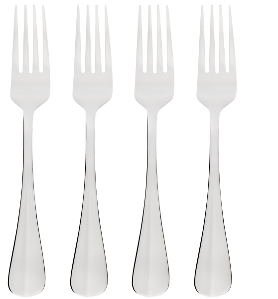 Baguette Dinner Fork 4Piece Stainless Steel