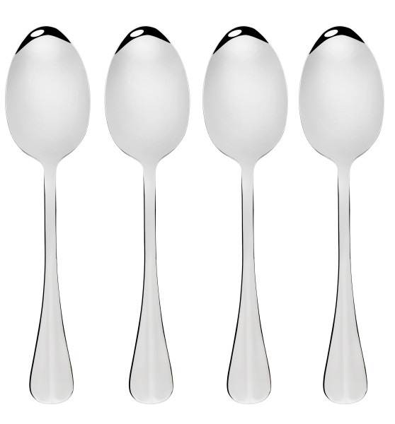 Baguette Dessert Spoon 4Piece Stainless Steel
