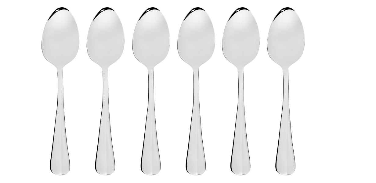 Baguette Teaspoon 6Piece Stainless Steel