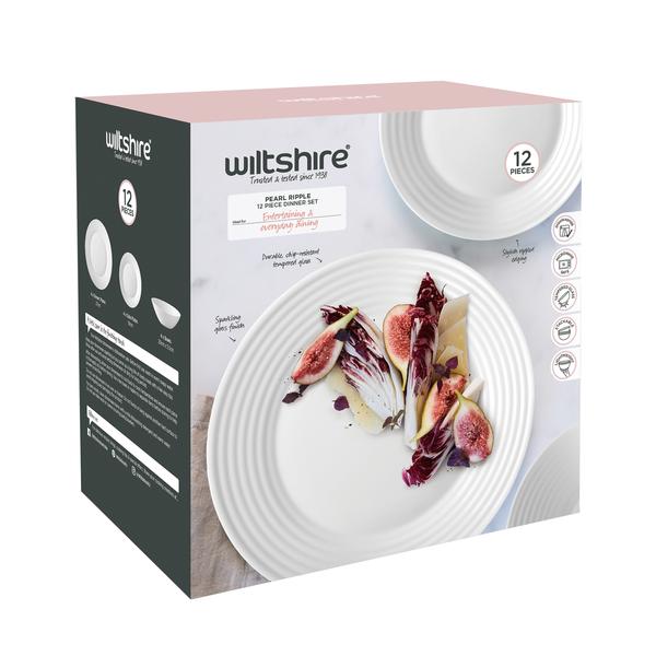 Pearl Ripple 12 Piece Dinner Set